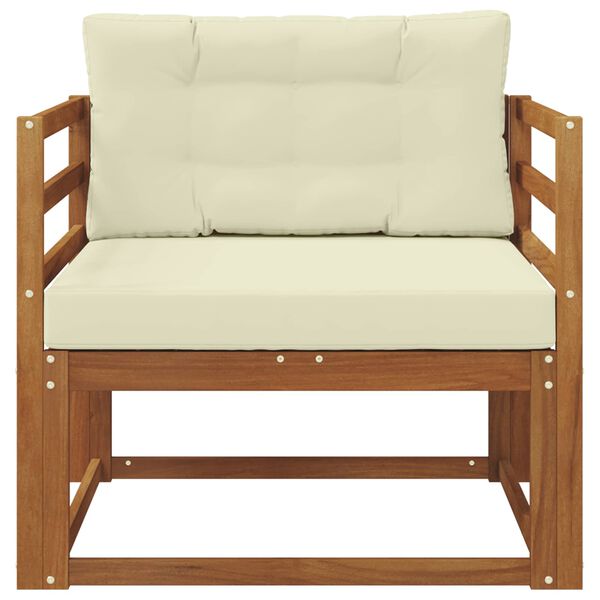 vidaXL Sofa de milieu ext&eacute;rieur Bois d'Acacia Massif Naturel