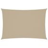 vidaXL Voile de parasol tissu oxford rectangulaire 2,5x4,5 m beige