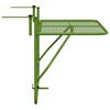 vidaXL Table de balcon Vert 60x40 cm Acier