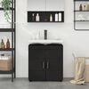 vidaXL Ensemble d'armoire de salle de bain TULUM Noir 60 x 34 x 63 cm