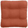 vidaXL Coussins de si&egrave;ge 4 pcs Rouge orange 45 x 45 cm