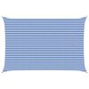 vidaXL Voile d'ombre Bleu et Blanc 4 x 7 m HDPE