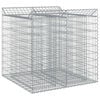 vidaXL Lit sur&eacute;lev&eacute; gabion 2 pc 100 x 100 x 100 cm Acier galvanis&eacute;