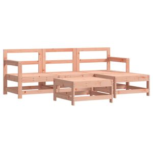 vidaXL Salon de jardin 5 pcs bois massif douglas