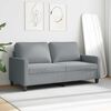 vidaXL Canap&eacute; &agrave; 2 places Gris clair 140 cm Tissu