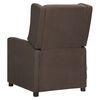 vidaXL Fauteuil de massage Marron Tissu
