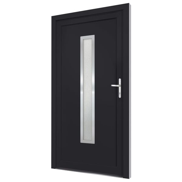 vidaXL Porte d'entr&eacute;e anthracite 98x190 cm PVC