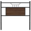 vidaXL Tête de lit chêne marron 75 cm bois d'ingénierie et acier