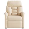 vidaXL Fauteuil inclinable beige tissu microfibre