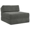 vidaXL Canap&eacute;-lit pliable Gris fonc&eacute; 60 x 70 x 41 cm Tissu
