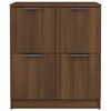 vidaXL Buffets 2 pcs ch&ecirc;ne marron 60x30x70 cm Bois d'ing&eacute;nierie