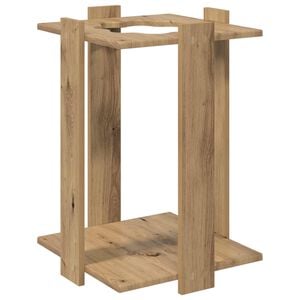 vidaXL Support de canne &agrave; p&ecirc;che Bois d'ing&eacute;nierie 42 x 43 x 60 cm