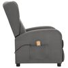 vidaXL Fauteuil de massage Gris clair Tissu