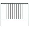 vidaXL Panneau de cl&ocirc;ture Woerden avec poteaux en acier 1,7&nbsp;x&nbsp;0,75&nbsp;m anthracite
