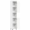 vidaXL Ensemble d'armoire de salle de bain avec stockage TULUM Blanc