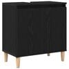 vidaXL Meuble de Lavabo de Salle de Bain Ch&ecirc;ne noir 58 x 33 x 60 cm