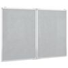vidaXL Tableau blanc magnétique pliable 100x80x1,7 cm aluminium