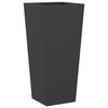 vidaXL Jardini&egrave;res 2 pcs noir 35x35x75 cm acier