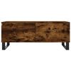 vidaXL Table basse Ch&ecirc;ne fum&eacute; 90x50x36,5 cm Bois d'ing&eacute;nierie