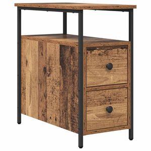 vidaXL Cabinet de chevet Bois ancien 30 x 60 x 60 cm Bois d'ing&eacute;nierie
