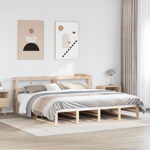 vidaXL Cadre de lit sans matelas 180x200 cm bois massif de pin