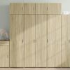 vidaXL Buffet haut chêne sonoma 80x42,5x185 cm bois d'ingénierie
