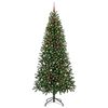 vidaXL Sapin de No&euml;l artificiel avec 300 LED Vert 240 cm PE et PVC