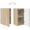 vidaXL Ensemble meuble TV 4 pcs Ch&ecirc;ne Sonoma Bois d'ing&eacute;nierie