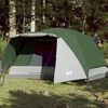 vidaXL Tente de camping avec porche 4 personnes vert imperm&eacute;able
