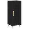 vidaXL Buffet haut Noir 34,5x34x180 cm Bois d'ing&eacute;nierie