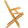 vidaXL Chaises de jardin pliantes lot de 8 55x61x90cm bois massif teck