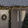 vidaXL Guirlande lumineuse &agrave; gla&ccedil;ons de No&euml;l 40 pcs Blanc Acrylique