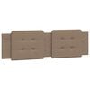 vidaXL Coussin de t&ecirc;te de lit Zadar cappuccino 180 cm similicuir