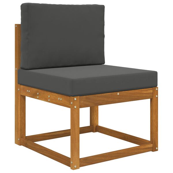 vidaXL Coussin de canap&eacute; d'ext&eacute;rieur 2 pcs Anthracite Polyester