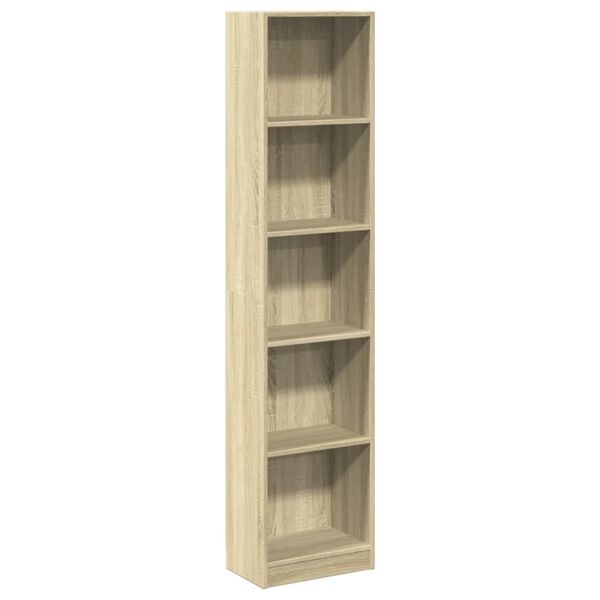vidaXL Biblioth&egrave;que ch&ecirc;ne sonoma 40x24x176 cm bois d'ing&eacute;nierie