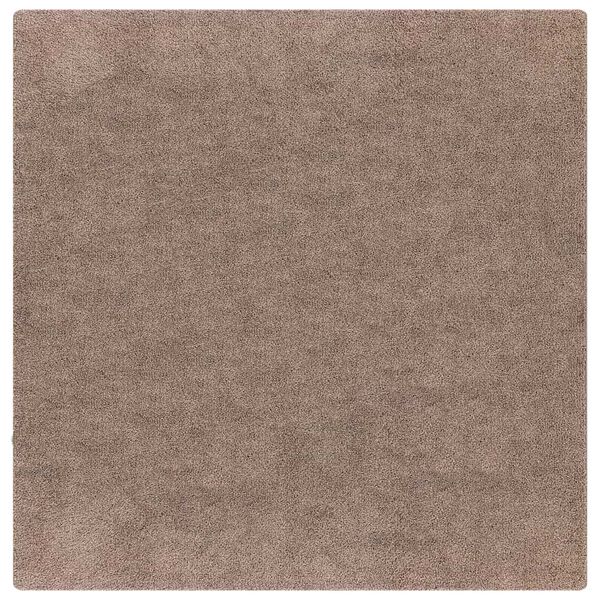 vidaXL Tapis Shaggy Anti-dérapant Marron 200 x 200 cm PP