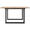 vidaXL Table basse cadre en O 60x60x40 cm bois de pin massif et acier