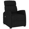 vidaXL Fauteuil Noir Tissu