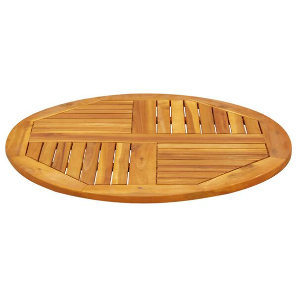 vidaXL Dessus de table Ø80x2,2 cm rond bois massif d'acacia