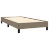 vidaXL Cadre de lit sans matelas taupe 80x200 cm tissu