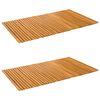 vidaXL Tapis de bain 2 pc Naturel 100 x 60 cm Bois d'Acacia Massif