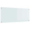 vidaXL Protection de cuisine Blanc 120 x 50 x 0.6 cm verre trempé
