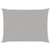 vidaXL Voile d'ombre Gris clair et blanc 5 x 8 m HDPE