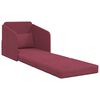 vidaXL Canap&eacute;-Lit 60cm Bordeaux tissu