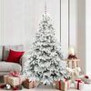 vidaXL Sapin de No&euml;l artificiel avec 300 LED Blanc 180 cm PE et PVC