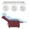 vidaXL Fauteuil inclinable électrique Rouge bordeaux Similicuir