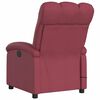 vidaXL Fauteuil de massage inclinable Rouge bordeaux Tissu