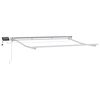 vidaXL Manual Awning Frame with Solar LED 2,5 x 2 m Blanc