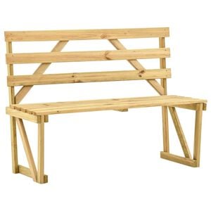 vidaXL Banc de jardin 120 cm Bois de pin impr&eacute;gn&eacute;