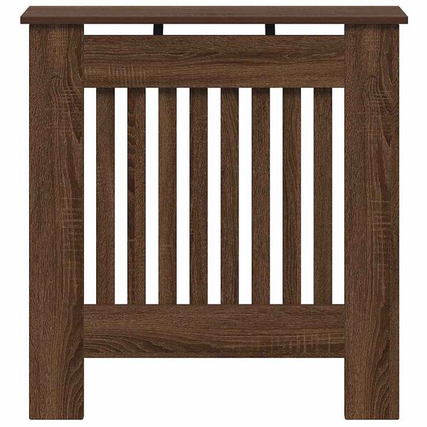 vidaXL Cache-Radiateur Ch&ecirc;ne brun 78 x 19 x 81,5 cm Bois d'ing&eacute;nierie